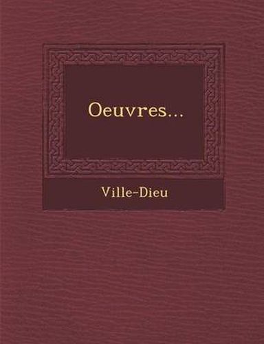 Cover image for Oeuvres...