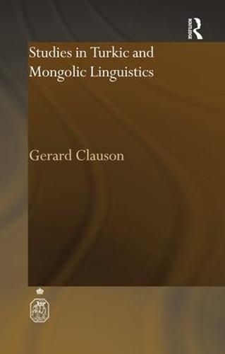 Cover image for Studies in Turkic and Mongolic Linguistics