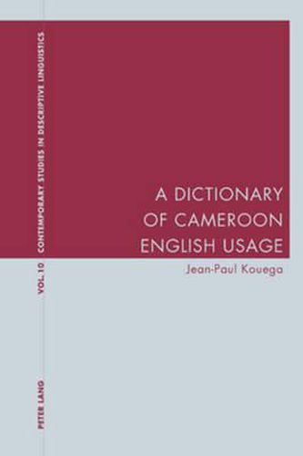 Cover image for A Dictionary of Cameroon English Usage