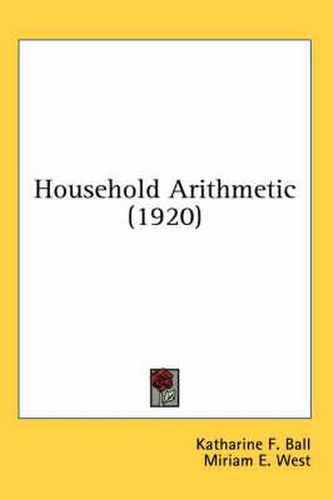 Cover image for Household Arithmetic (1920)