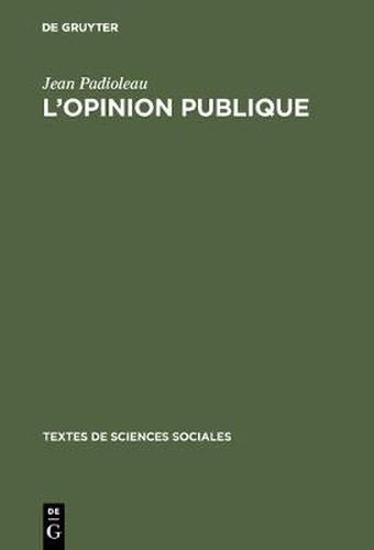 Cover image for L'opinion publique