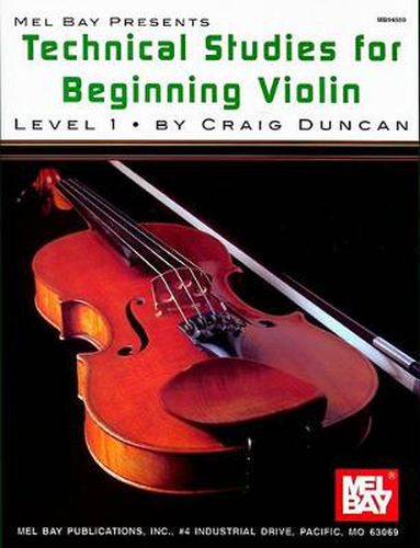 Cover image for Technical Studies For Beginning Violin