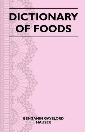 Cover image for Dictionary of Foods