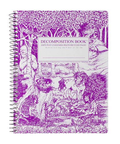 Spiral Notebook Large Ruled Fairytale Forest