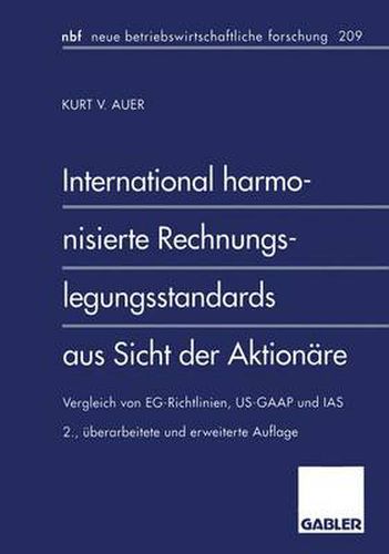 Cover image for International Harmonisierte Rechnungslegungsstandards aus Sicht der Aktionare