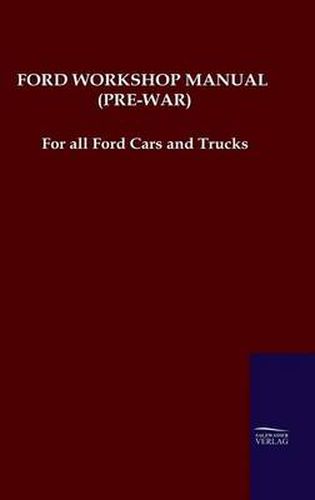 Cover image for Ford Workshop Manual (Pre-War)