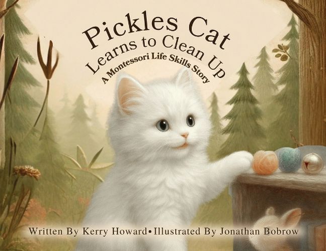 Cover image for Pickles Cat Learns to Clean Up