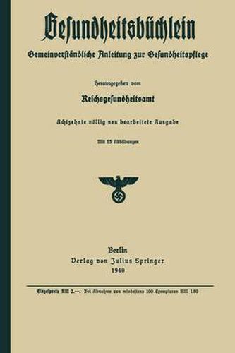 Cover image for Gesundheitsbuchlein: Gemeinverstandliche Anleitung Zur Gesundheitspflege