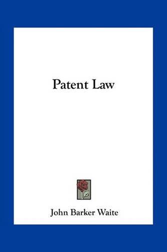 Cover image for Patent Law