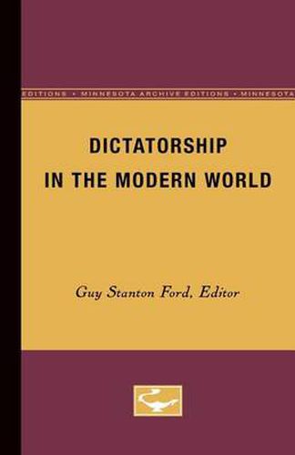 Cover image for Dictatorship in the Modern World