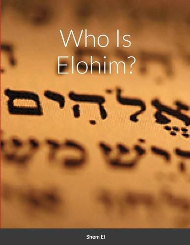 Cover image for Who Is Elohim