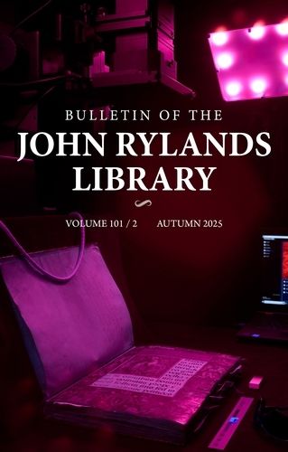 Cover image for Bulletin of the John Rylands Library 101/2
