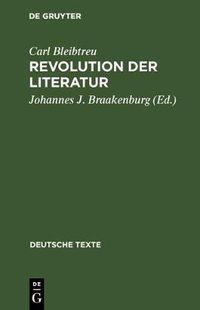 Cover image for Revolution der Literatur