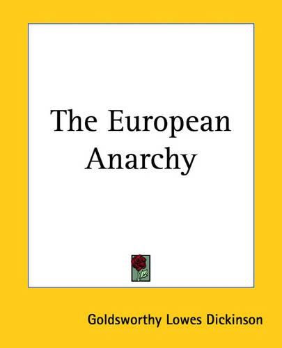 Cover image for The European Anarchy