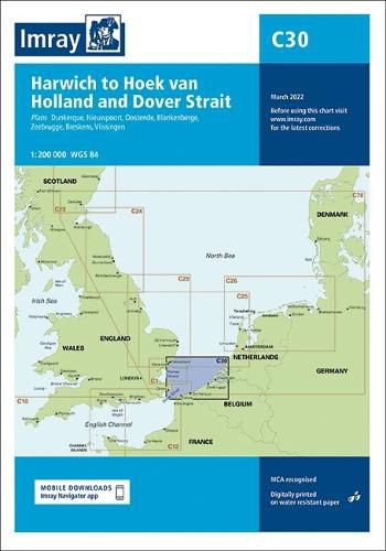 Cover image for Imray Chart C30: Harwich to Hoek van Holland and Dover Strait