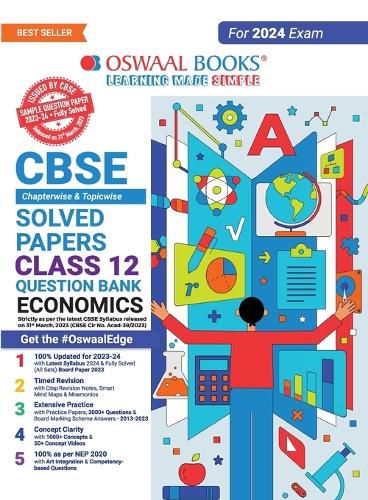 Cover image for Oswaal Cbse Chapterwise Solved Papers 2023-2014 Economics Class 12th