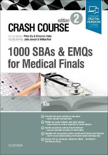 Cover image for Crash Course 1000 SBAs and EMQs for Medical Finals