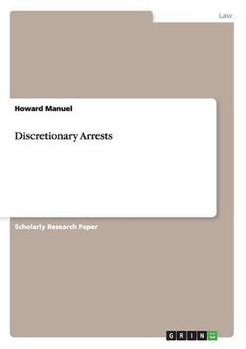 Cover image for Discretionary Arrests