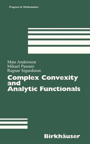 Cover image for Complex Convexity and Analytic Functionals