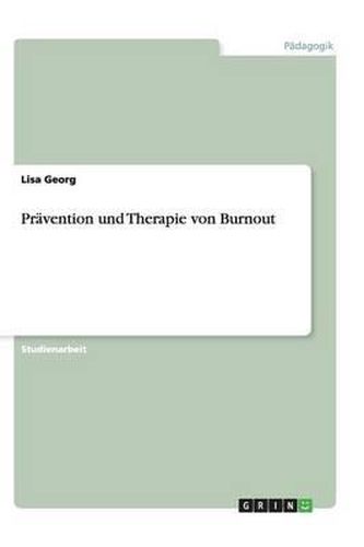 Cover image for Pravention und Therapie von Burnout