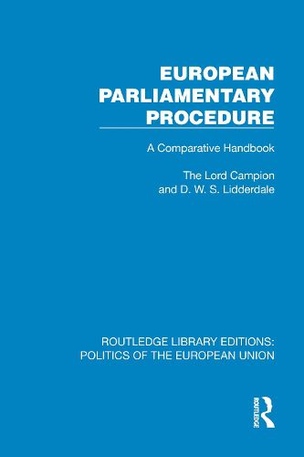 Cover image for European Parliamentary Procedure