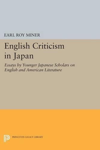 Cover image for English Criticism in Japan: Essays by Younger Japanese Scholars on English and American Literature