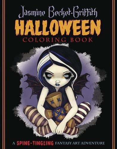 Cover image for Jasmine Becket-Griffith Halloween Coloring Book: A Spine-Tingling Fantasy Art Adventure