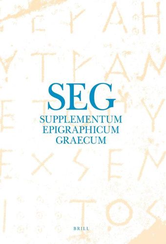 Supplementum Epigraphicum Graecum, Volume LIII (2003) (2 vols.): Parts 1 and 2