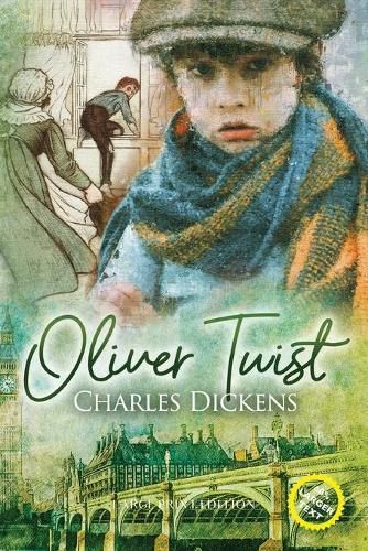 Cover image for Oliver Twist (Large Print, Annotated)