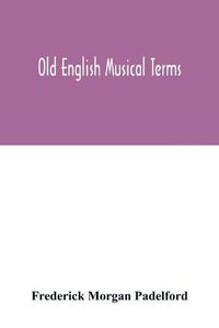 Cover image for Old English musical terms