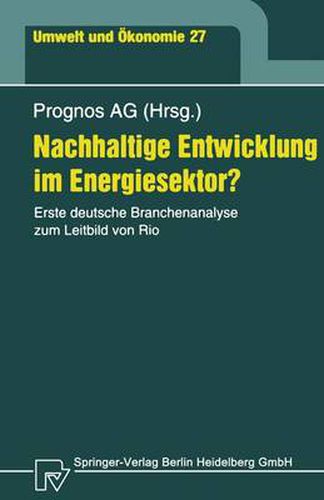 Cover image for Nachhaltige Englishtwicklung Im Englishergiesektor?