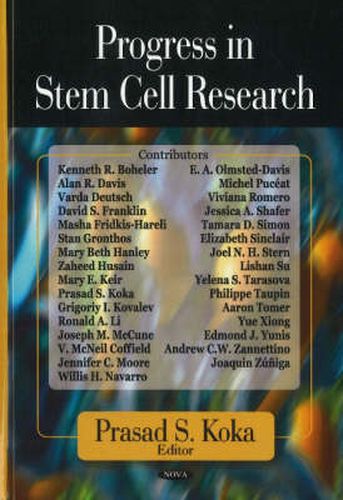 Cover image for Progress in Stem Cell Research