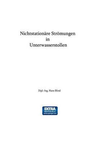 Cover image for Nichtstationare Stroemungen in Unterwasserstollen