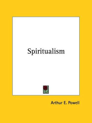 Cover image for Spiritualism