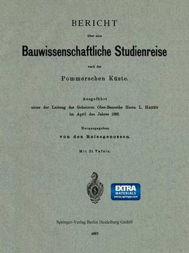 Cover image for Bericht UEber Eine Bauwissenschaftliche Studienreise Nach Der Pommerschen Kuste