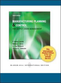 Cover image for Manufacturing Planning and Control for Supply Chain Management