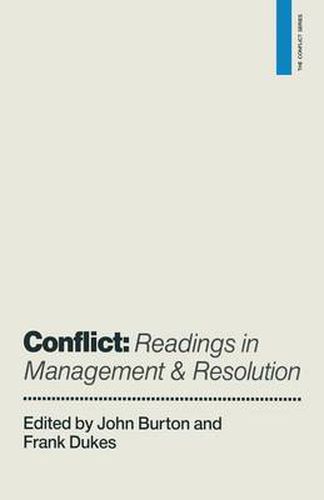 Cover image for Conflict: Readings in Management and Resolution