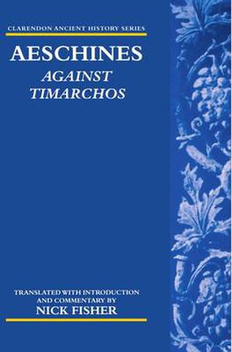 Cover image for Aeschines: Against Timarchos