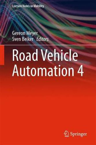 Cover image for Road Vehicle Automation 4