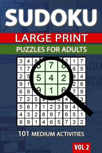 Cover image for Sudoku Puzzles for Adults: Large Format 101 Meduim Activities