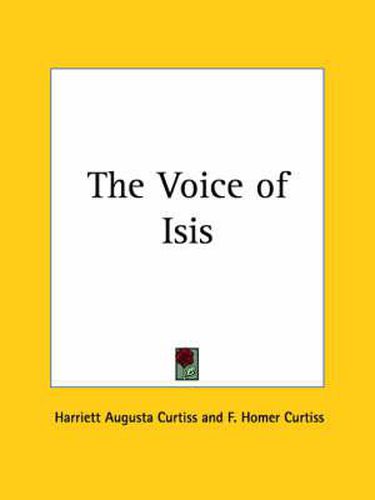 Voice of Isis (1913)