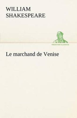 Cover image for Le marchand de Venise