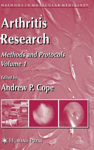 Cover image for Arthritis Research: Volume 1: Methods and Protocols