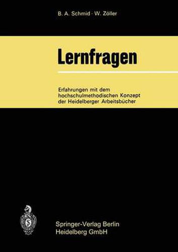 Cover image for Lernfragen: Erfahrungen Mit Dem Hochschulmethodischen Konzept Der Heidelberger Arbeitsbucher