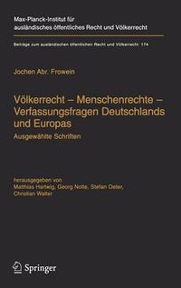 Cover image for Voelkerrecht - Menschenrechte - Verfassungsfragen Deutschlands und Europas: Ausgewahlte Schriften