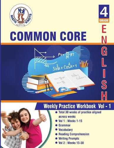 Cover image for 4th grade Common Core ELA Test Prep