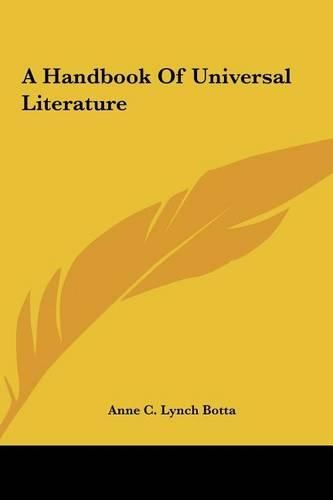 Cover image for A Handbook of Universal Literature