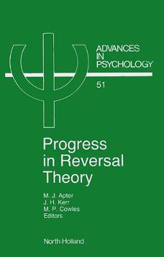Cover image for Progress in Reversal Theory