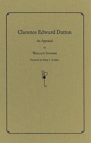 Cover image for Clarence Edward Dutton: An Appraisal