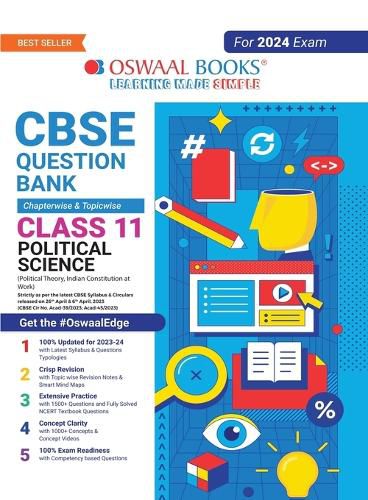 Cover image for Oswaal CBSE Class 11 Political Science Question Bank (2024 Exam)